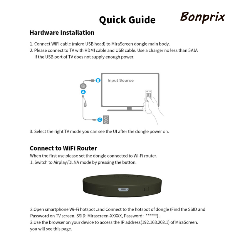 Bộ Nhận Tín Hiệu Wifi Không Dây Cho Tv