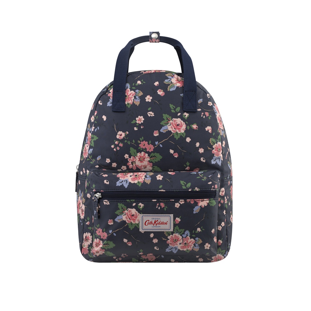 Cath Kidston-Backpack/ Balo Hanging Loop Trailing Rose-1029932-Black