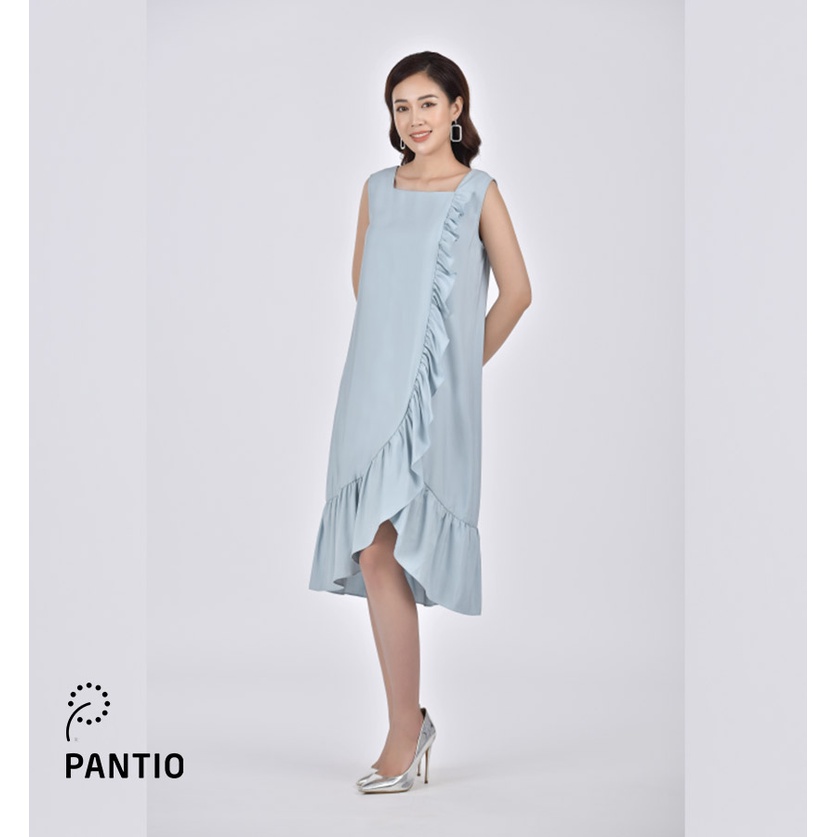 Đầm dạo phố chất lụa không tay FDP32751 - PANTIO
