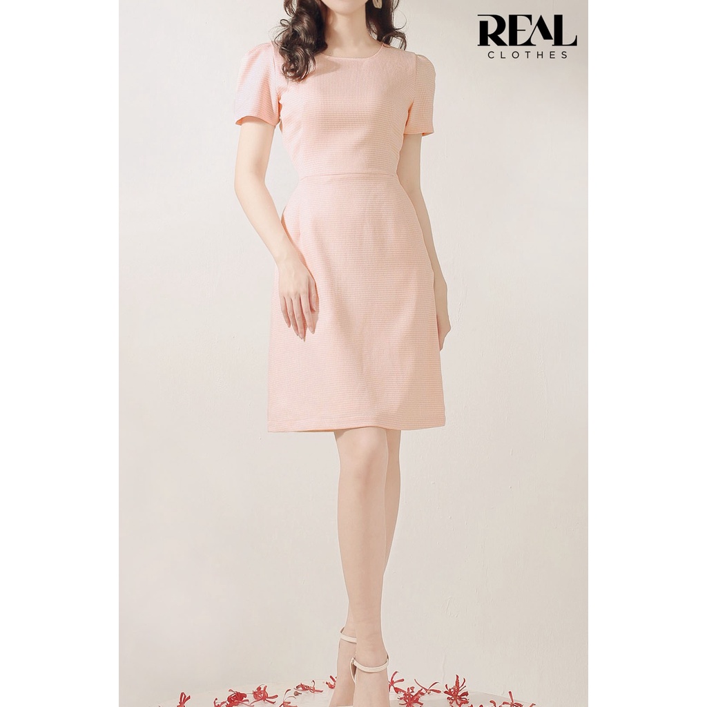 Đầm katie zigzag cam_REAL