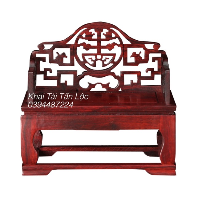 Ghế gỗ chạm khắc , đoản kỷ , ghế ngai mini bằng gỗ để tượng trang trí