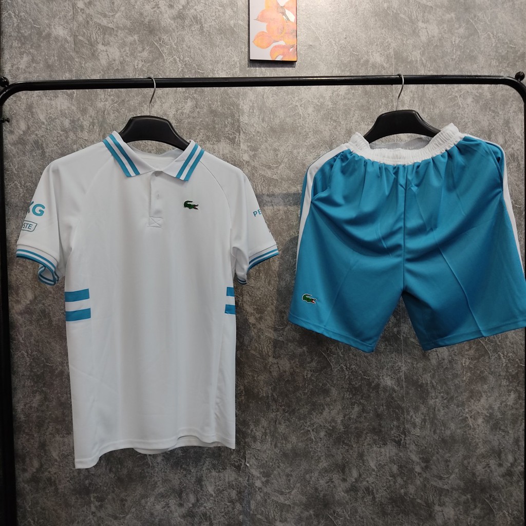 Bộ thể thao nam Tennis Lacoste. Bộ đồ quần áo nam cao cấp mẫu hot nhất hè 2021