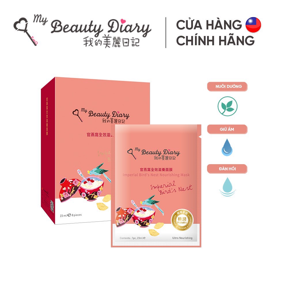 Hộp 8 miếng mặt nạ My Beauty Diary 23ml/miếng