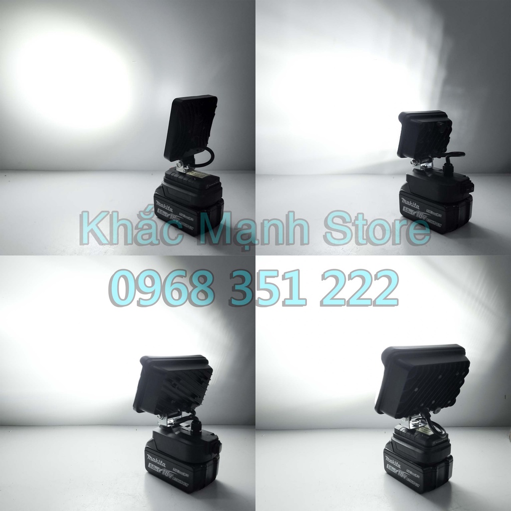Đèn pin led dùng chung pin MAKITA 18v, Sử Dụng Pin Máy Công Cụ - Không Kèm Pin
