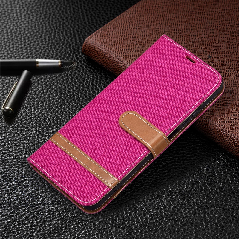 Bao da nắp lật màu tương phản có ngăn để thẻ hỗ trợ chân đế cho Redmi 10 Redmi Note 10 Pro Redmi Note 10S
