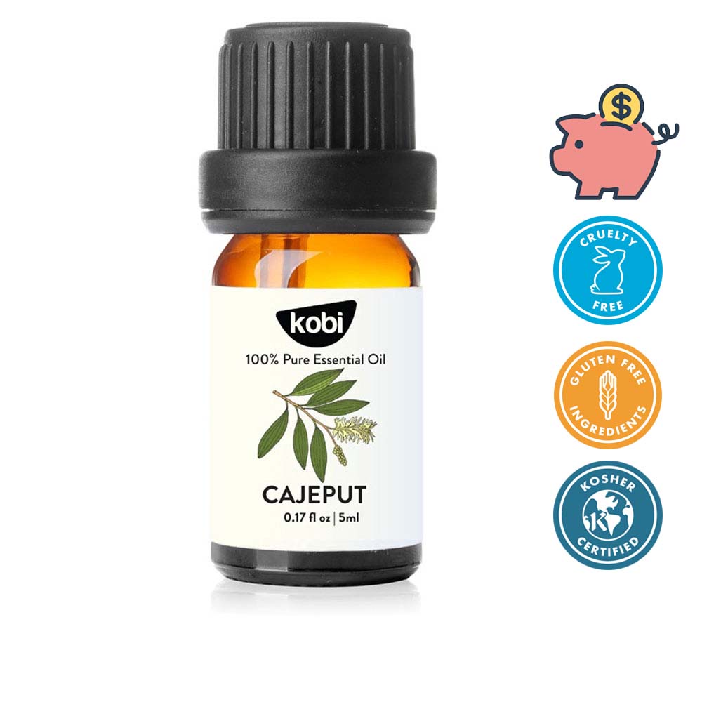 Tinh dầu Tràm Gió Kobi Cajeput essential oil giúp giữ ấm cơ thể bé, xua đuổi côn trùng hiệu quả - 5ml