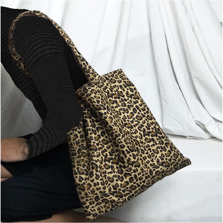 Túi đeo vai họa tiết đốm da báo thời trang phong cách Hàn Quốc cho nữ