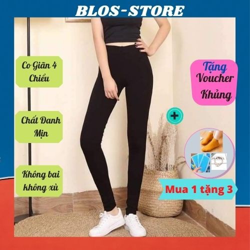 Quần Legging Nữ 🍀FRRESHIP🍀 Trang Phục Tập GYm-Quần Thun Cao Cấp Lưng Cao Co Giãn QLGW01