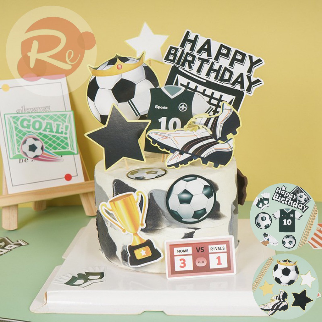 [SIÊU RẺ❤️] – Combo 2 SCG Bóng đá - Trang trí bánh sinh nhật bánh kem
