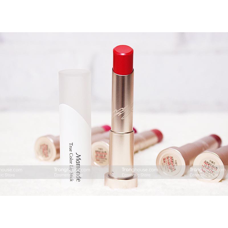 Son lì Mamonde True Color Lip Stick No.16 (Đỏ tươi)