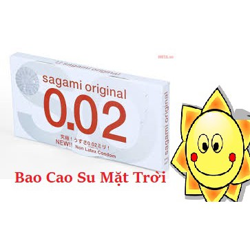 [ SALE 50% ] - Bao Cao Su SAGAMI ORIGINAL, cao cấp siêu mỏng chỉ 0.02 , chính hãng, Hộp 2c