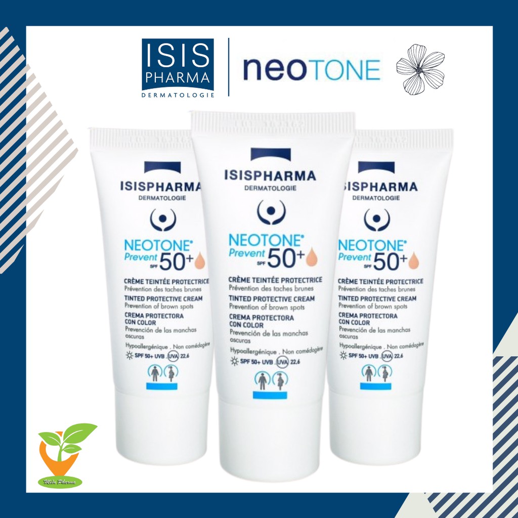 Kem lót trang điểm chống nắng Isis Pharma Neotone Prevent SPF50 30ml