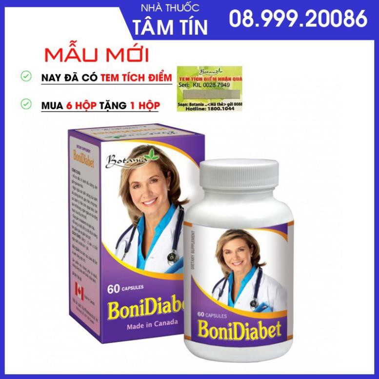 [ Mua 6 tặng 1] BoniDiabet - Hỗ trợ và ngừa biến chứng tiểu đường, giảm mỡ máu, giảm cholesterol.
