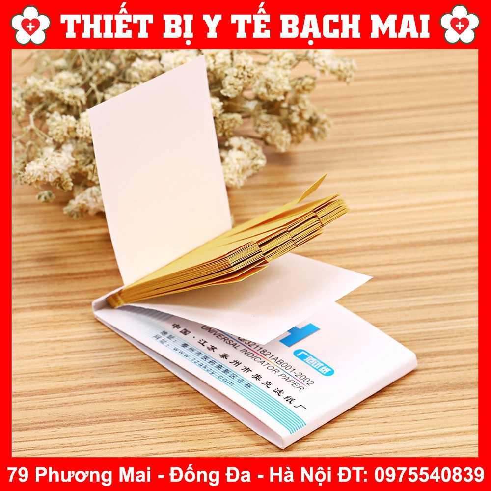 Giấy Quỳ Tím Thử Độ pH Thang Đo Từ 1 Đến 14 [Gói 80 Miếng Kèm Bảng Màu]