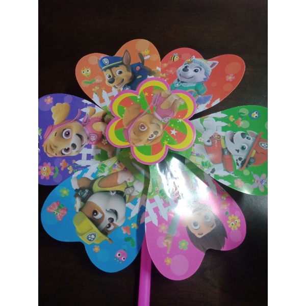 Đồ chơi cho bé, Chong Chóng cối xay gió 3 cánh hoạ tiết dễ thương