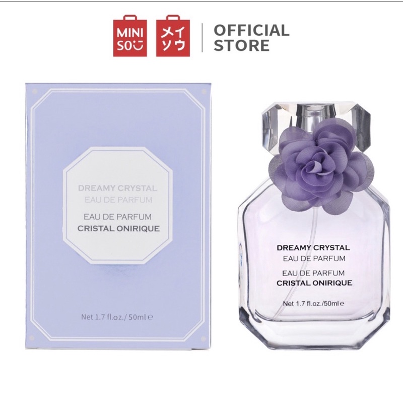 🇹🇭🇹🇭MINISO DREAMY CRYSTALA AEU DE PARFUM:Nước hoa MINISO chuẩn Nhật Bản với hương thơm ngọt ngào,lọ 50ml