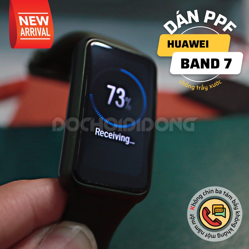 Dán Bằng Nước - Combo 2 miếng dán PPF Huawei Band 6 / Huawei Band  7 trong cao cấp siêu chắc