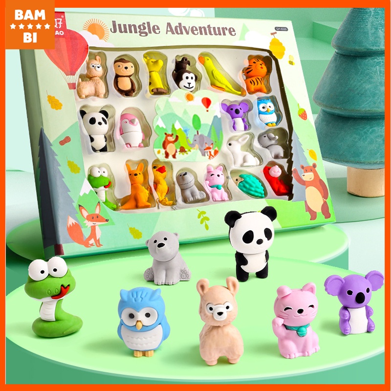 Gôm tẩy hình Khủng long, Động vật, Vũ trụ dễ thương cho bé trai, bé gái