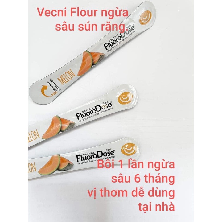 Kem ngừa sâu răng Vecni Flour trẻ em và người lớn