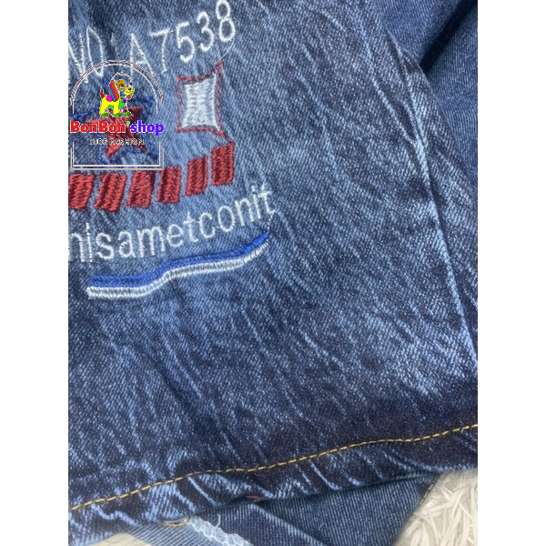 Quần short cho bé trai, quần đùi jean cho bé vải siêu mền không phai màu BS01