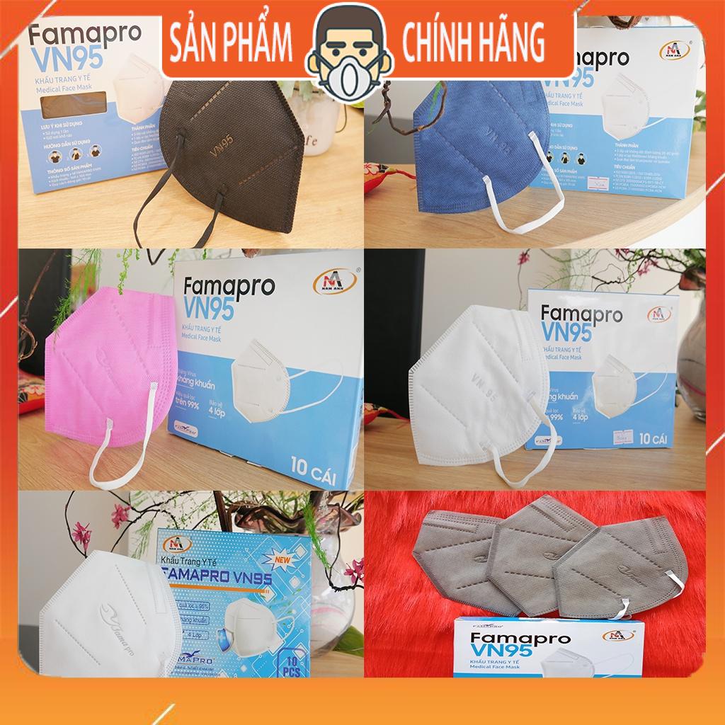 Combo 10c Khẩu trang VN95 FamaPro kháng khuẩn cao cấp