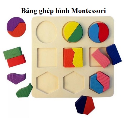 Bảng ghép hình Montessori