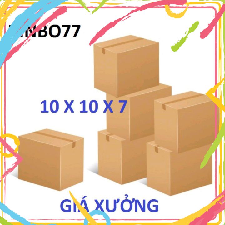 10X10X7 Bộ 100 Thùng Carton(1.0k/thùng)