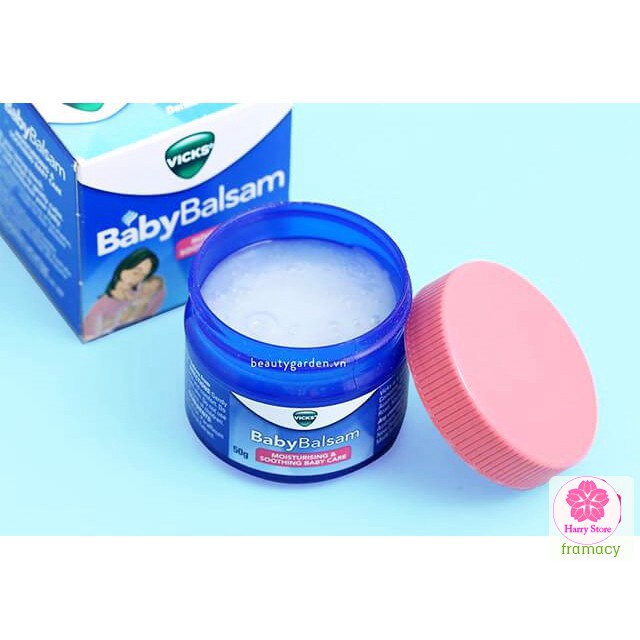 Dầu bôi ấm ngực Vicks Baby Balsam (50g)/Little Innoscents Organic (75ml), Úc chống cảm cho trẻ từ 3 tháng tuổi