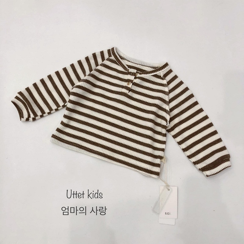[Ảnh thật] ÁO thun hàn quốc sọc 8208 dành cho bé gái và bé trại size 80 tới 120 form chuẩn