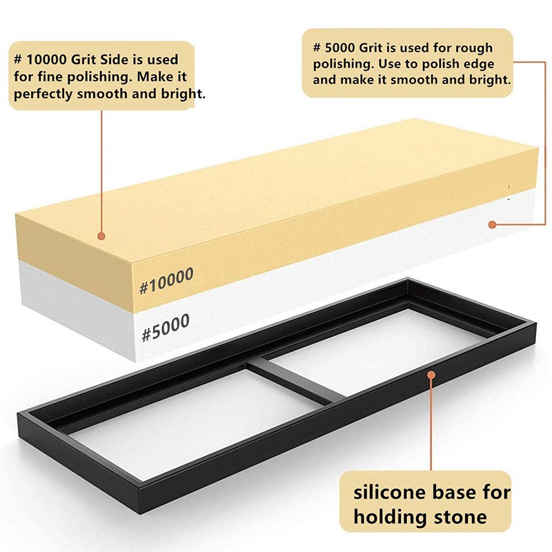 Miếng đá mài dao 2 mặt nhám 5000/ 10000