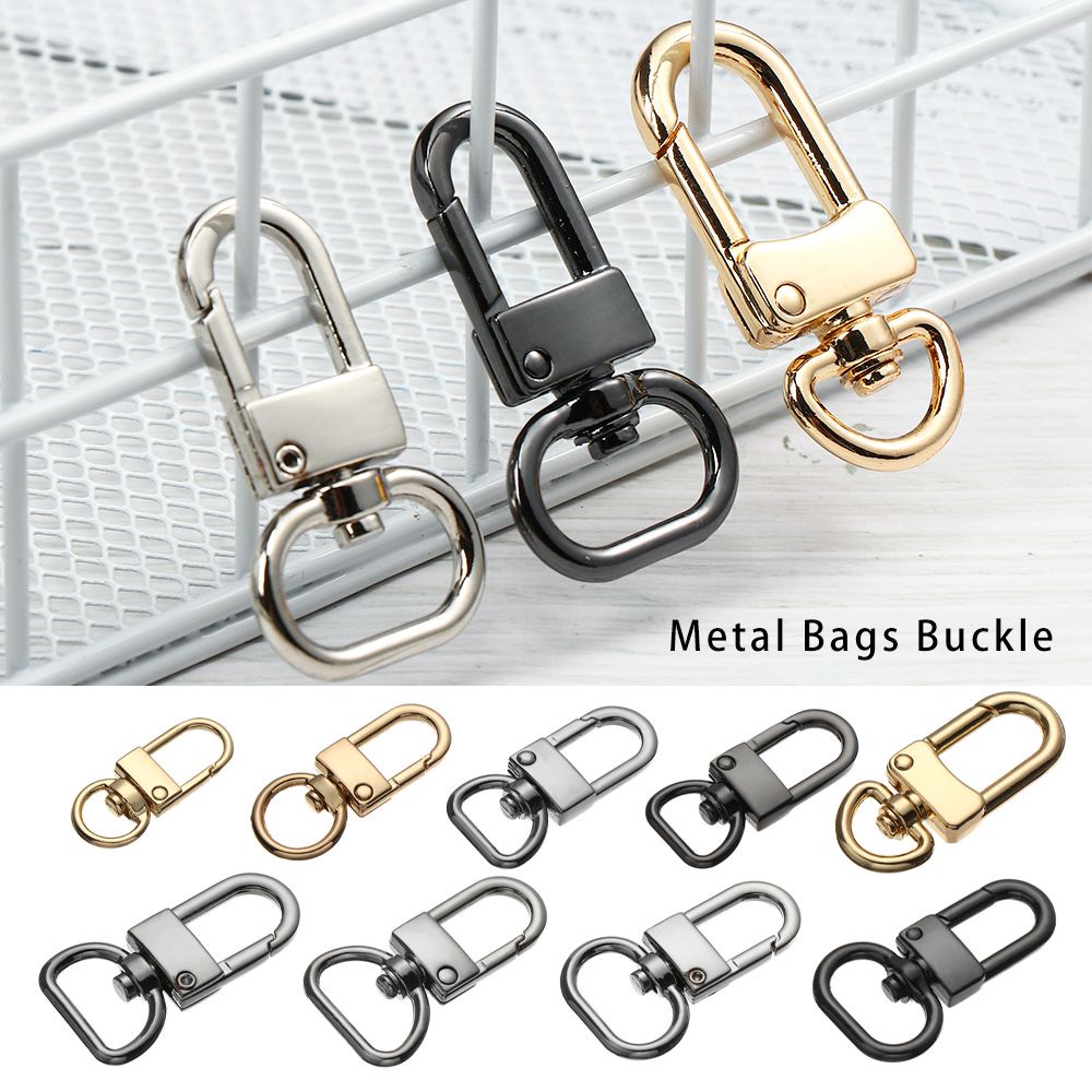Set 5 móc khóa càng cua bằng kim loại nhiều màu sắc dùng làm đồ trang sức DIY