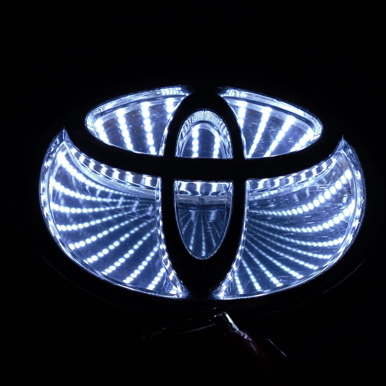 Logo 3D Dán Trang Trí Đèn Đuôi Xe Toyota Độc Đáo