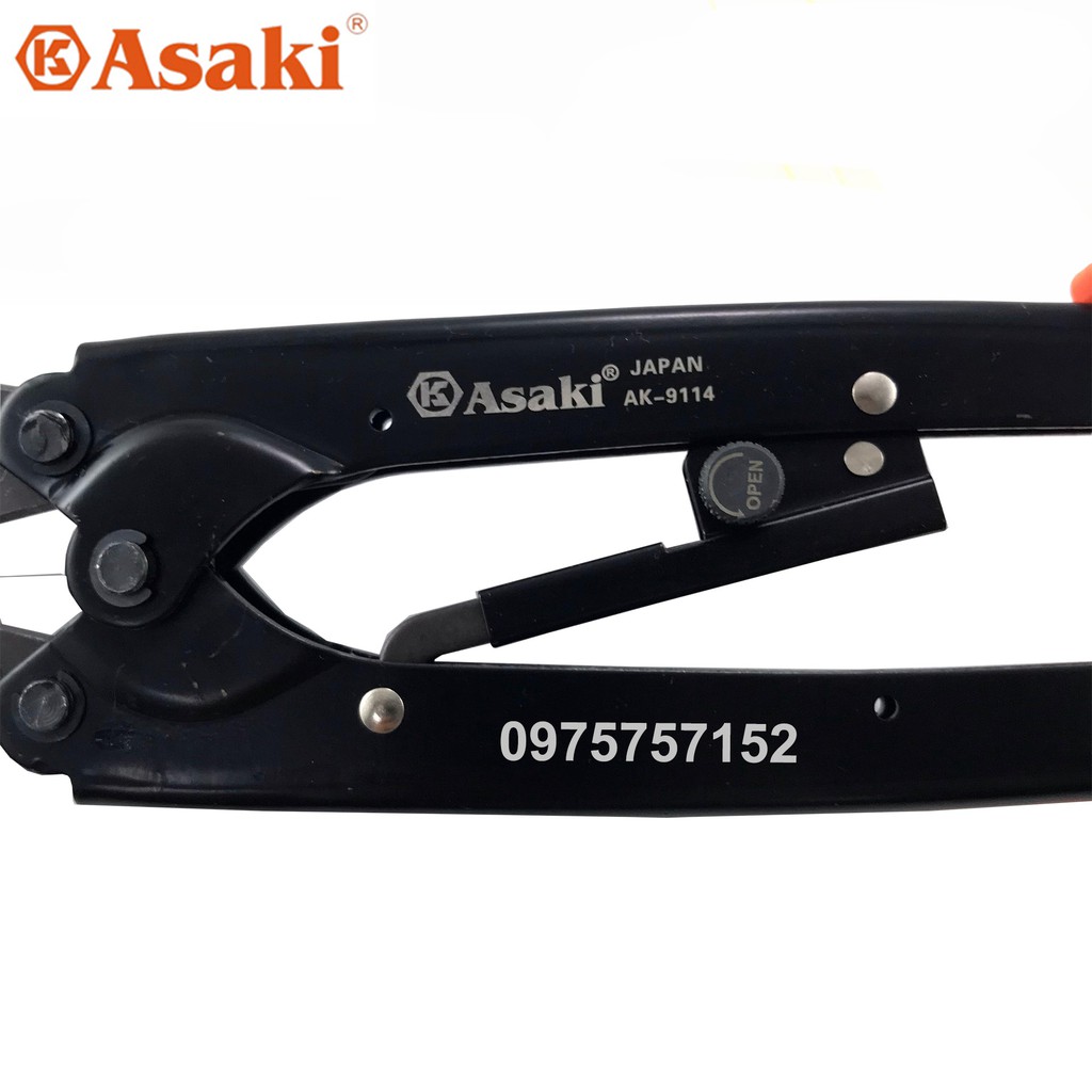 Kìm bấm cos 38L 5.5 -&gt; 38mm2 Asaki AK-9114 (Kềm bấm cốt 38L)