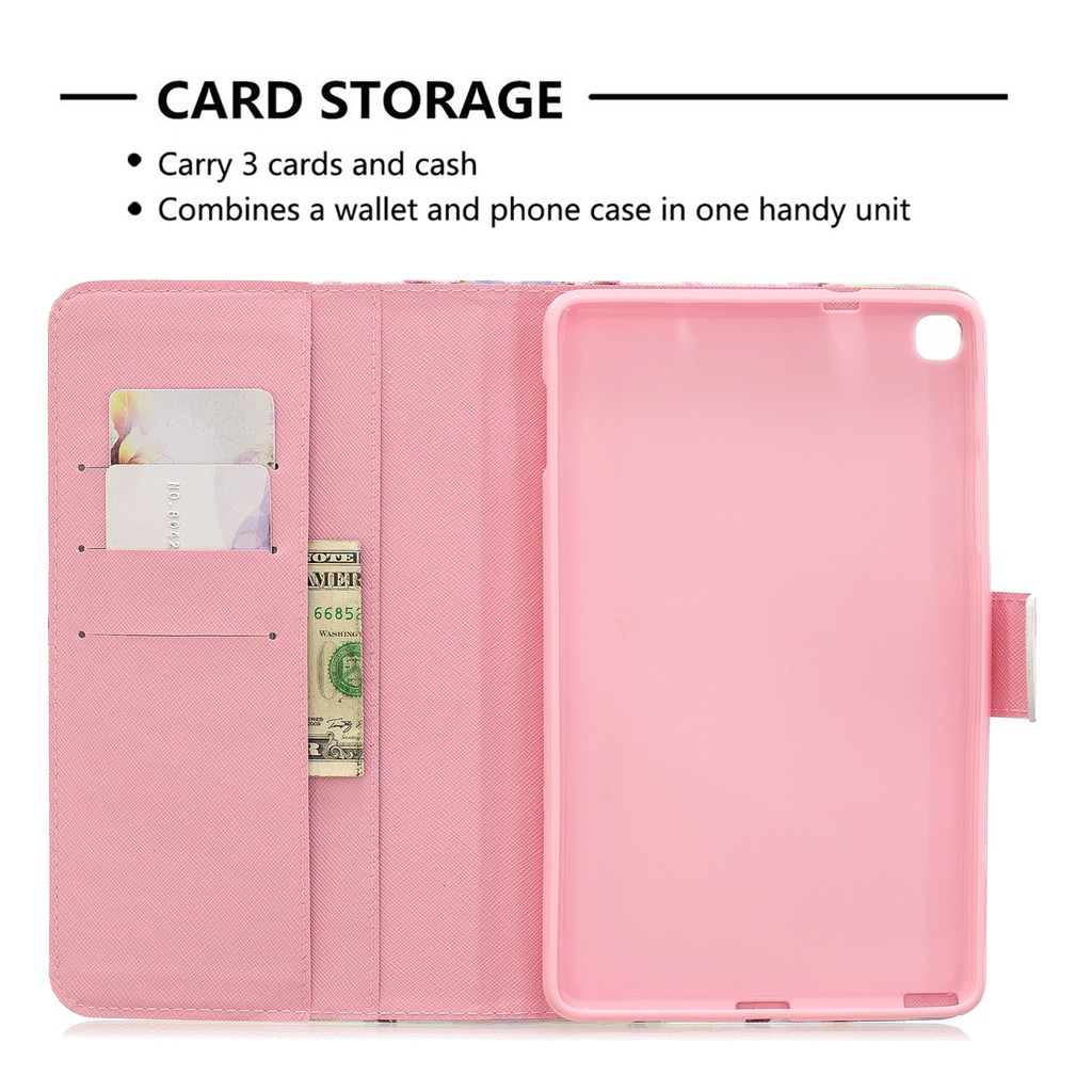 Vỏ bảo vệ máy tính bảng hình hoạt hình xinh xắn chống rơi cho Samsung Galaxy Tab A 8.0 With S Pen 2019 SM P200 P205