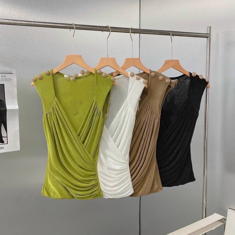 ÁO NHÚNG CHÉO SÁT NÁCH CÚC VAI SANG CHẢNH MS12900