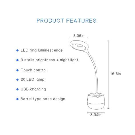 Đèn Cảm Ứng 3 Chế Độ Đèn Ngủ Đèn Học TGX 772 Đèn Chống Cận