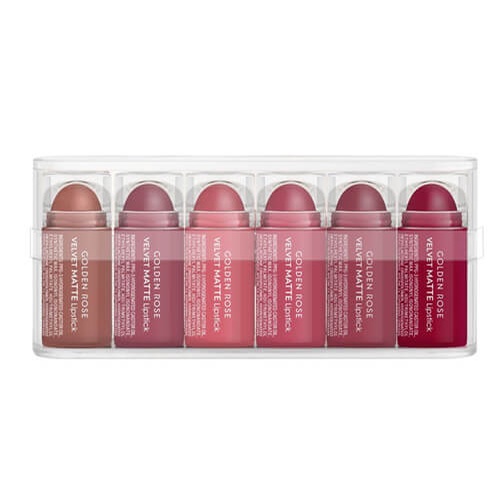 Set 6 Son mix 2 Golden rose mini Velvet Matte