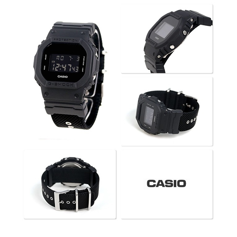 Đồng hồ thể thao nam G-shock CASIO DW-5600BBN-1DR mặt kính cường lực chống đạn chống