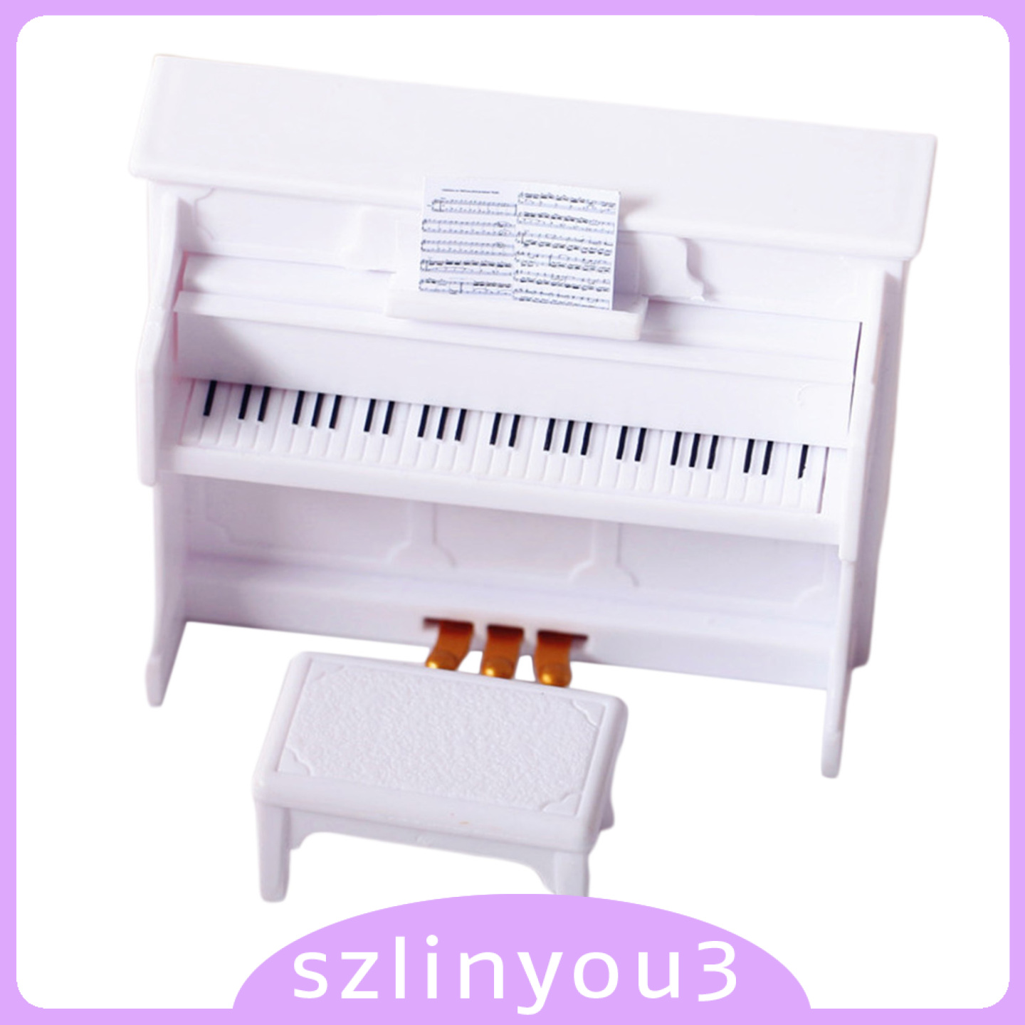 Đàn Piano Mini Tỉ Lệ 1 / 12 1 / 6 Cho Nhà Búp Bê