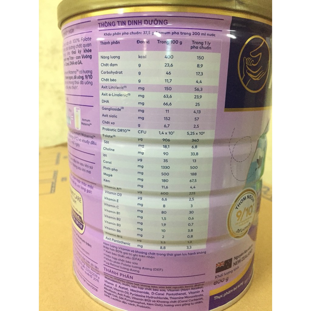 Sữa Anmum materna vani 800g