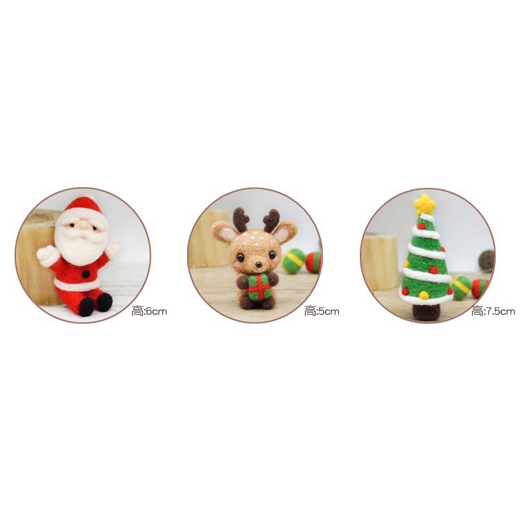 Len Chọc Handmade, Bộ Kit Len Chọc Giáng Sinh An Lành
