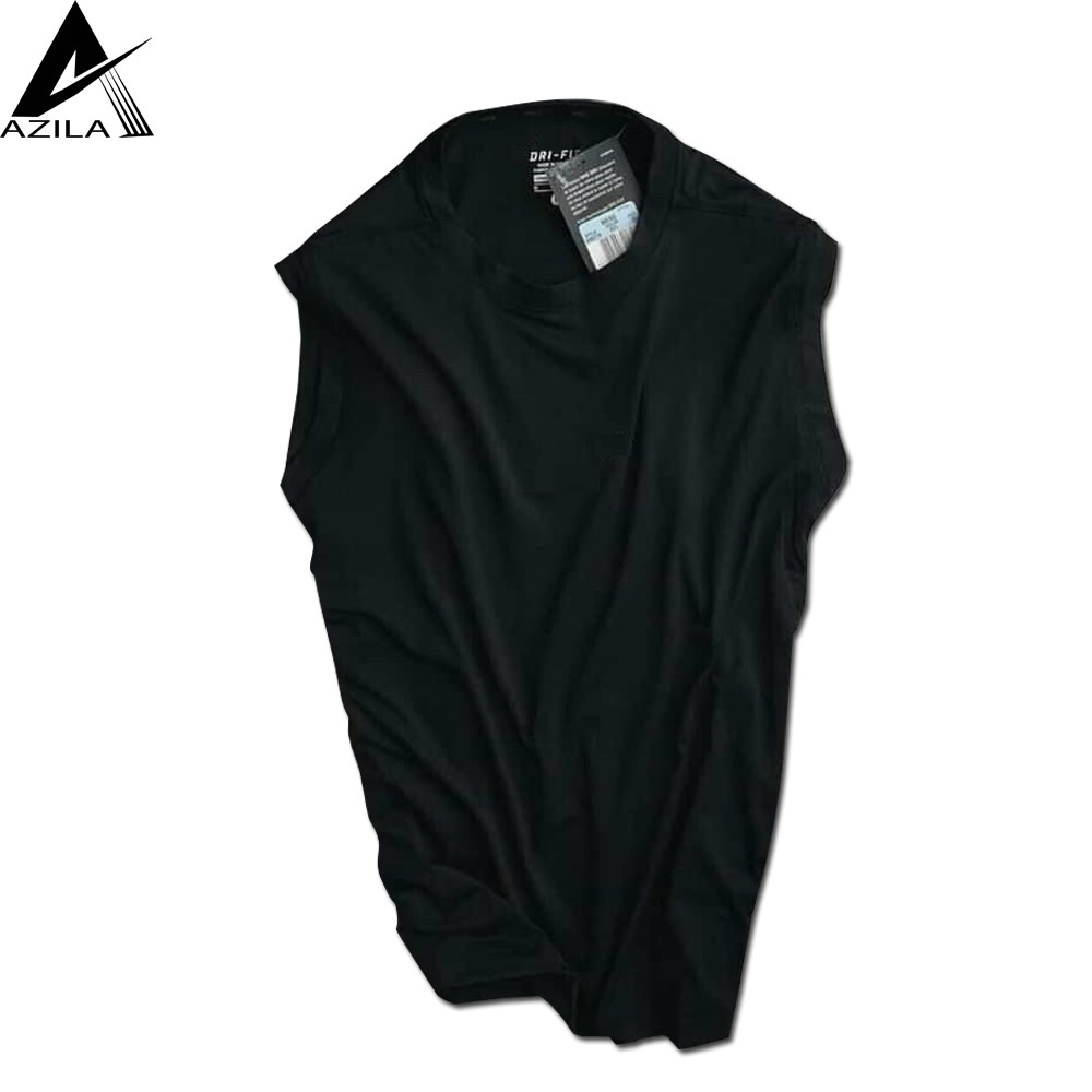 Áo ba lỗ thể thao nam Azila đủ 3 màu đen trắng xanh chất liệu thun lạnh thoáng mát - AC47