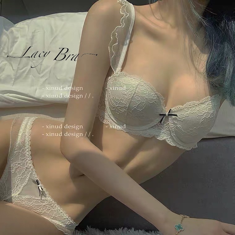 Bộ Đồ Lót Ren Mềm Sexy Có Gọng Đệm Mỏng Quai Bèo Siêu Xinh Lacy Bra - B01 | BigBuy360 - bigbuy360.vn