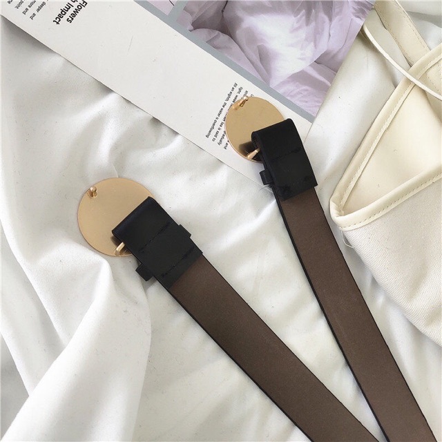 Belt-dây lưng mặt tròn retro