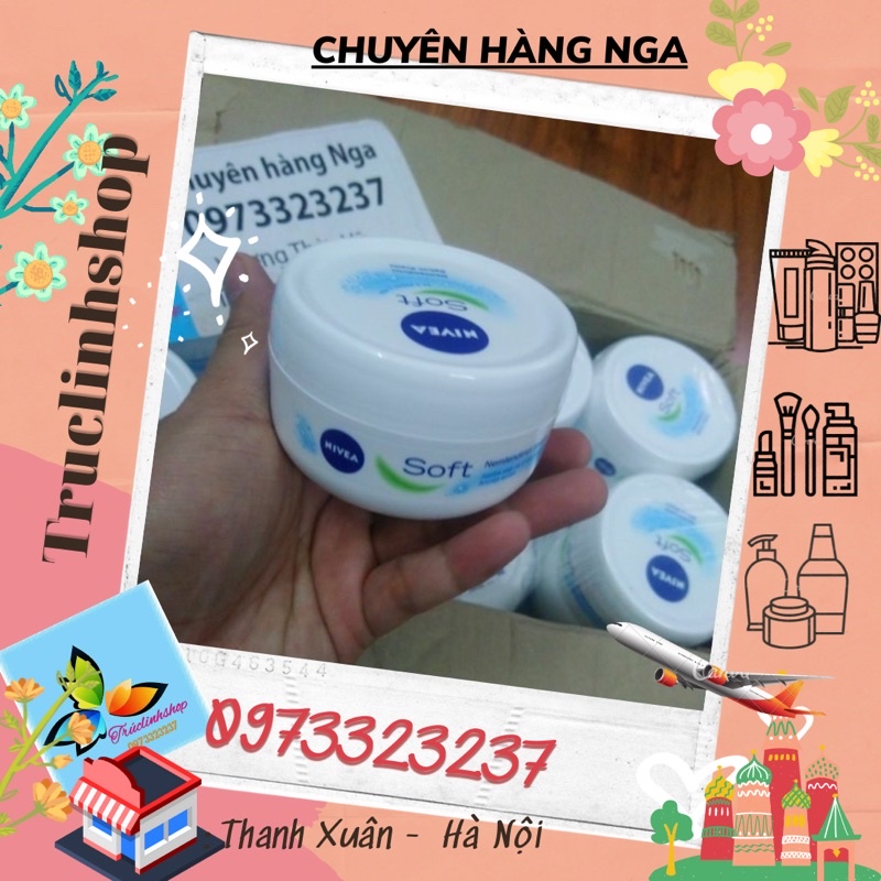 Kem  dưỡng ẩm toàn thân Nivea Soft 200ml nga