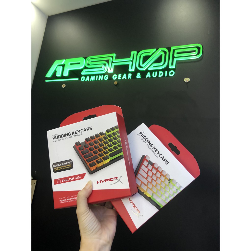 Bộ Keycap HyperX Pudding Double Shot PBT 104 phím- HÀNG CHÍNH HÃNG