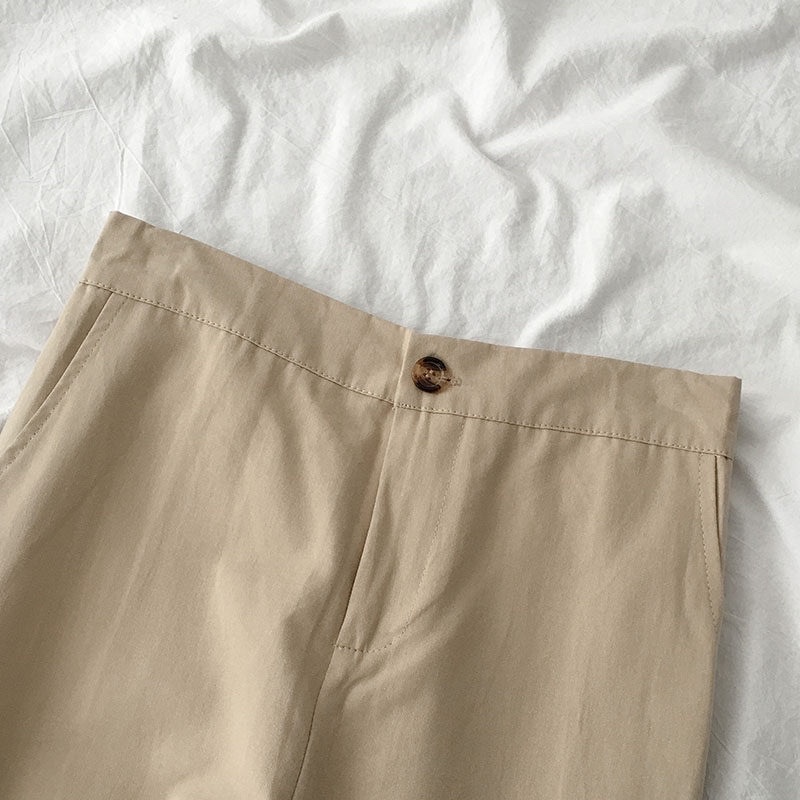 Quần Kaki Ống Rộng Lưng Thun Sau
