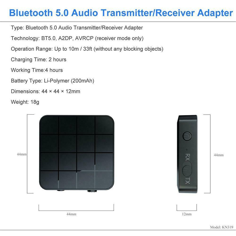 Đầu thu phát âm thanh bluetooth 5.0 M3E8 đa năng cao cấp dành cho xe hơi