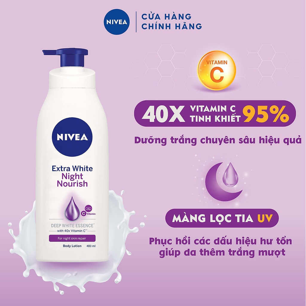 Sữa Dưỡng Thể Nivea Dưỡng Trắng Da - Hàng Chính Hãng