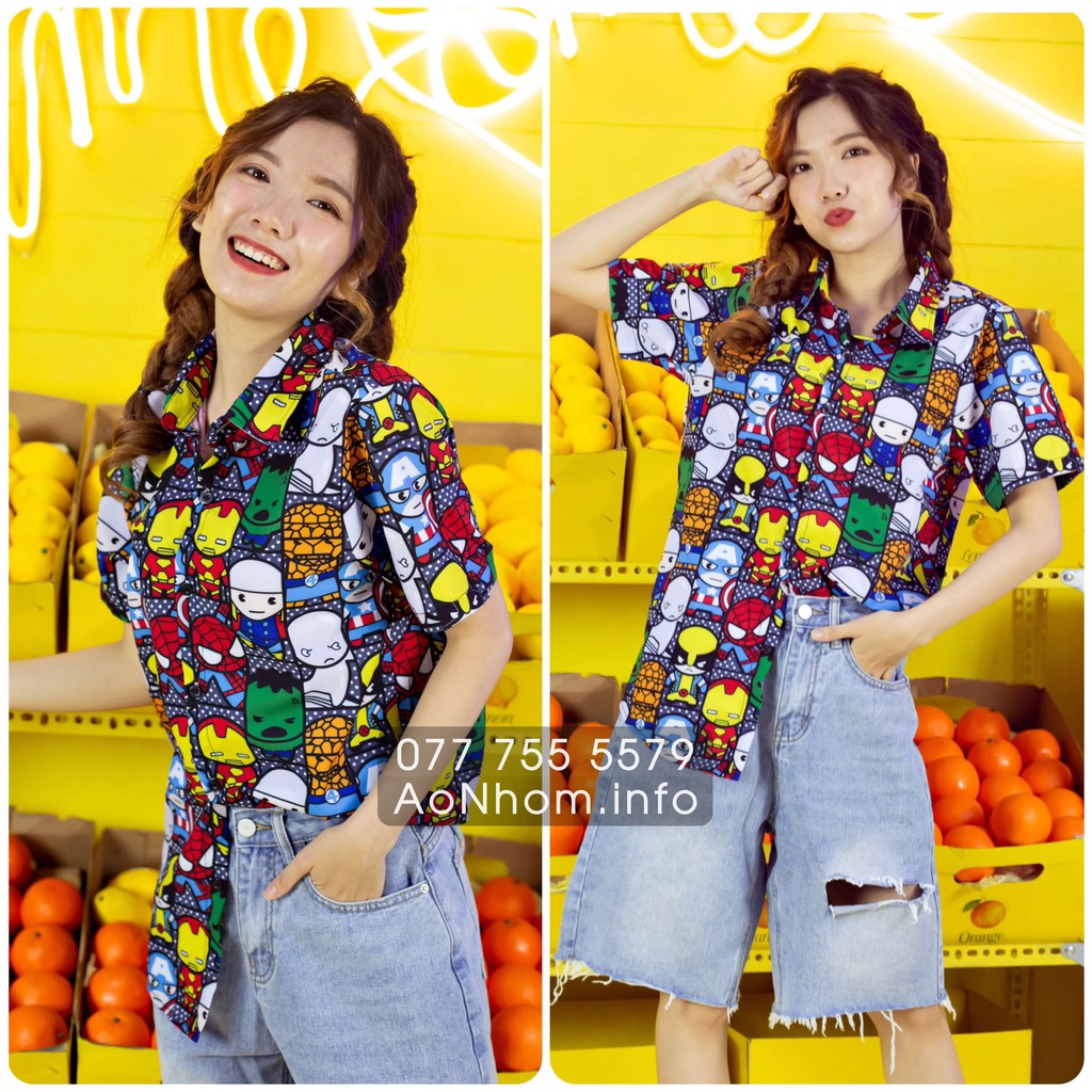 Áo sơ mi hoạt hình ★ Marvel | BigBuy360 - bigbuy360.vn